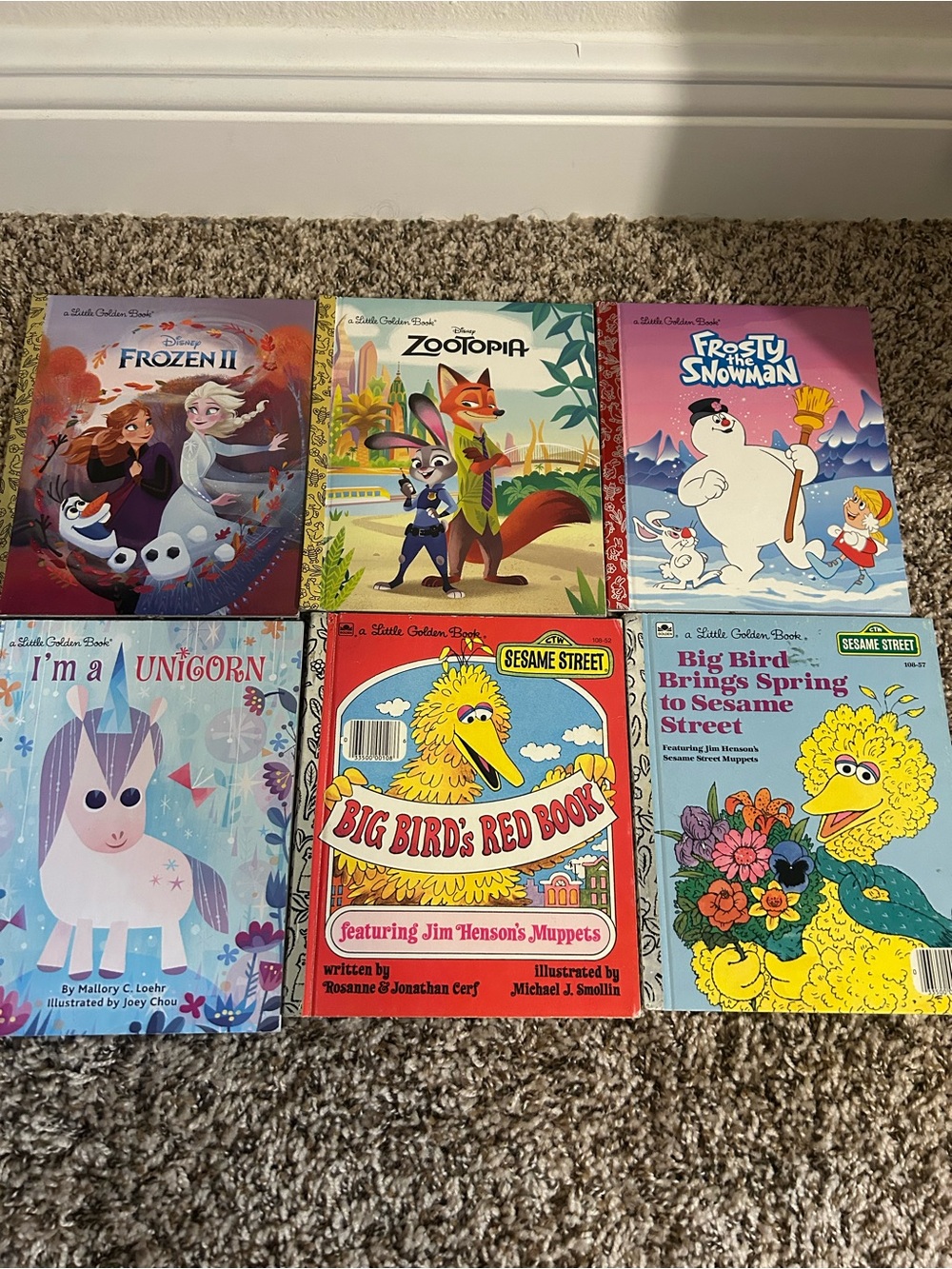 Little Golden Books Lot Bundle of 6 Books